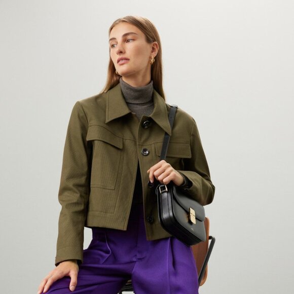Cropped Cotton Jacket